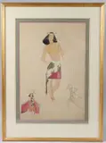 Costume design by Averil Burleigh, pencil and watercolour, sold Aug 2025