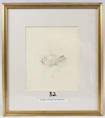 Untitled by Archibald Thorburn, pencil, offered Aug 2025