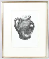 Jug 2003 by Patrick Caulfield, pencil on paper, offered Aug 2025