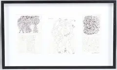 Untitled studies by Alan Davie, ink, sold Aug 2025