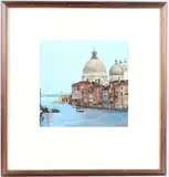 View of Venice by John Fisher, oil on paper, offered Jul 2025