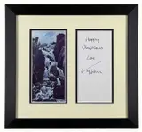 autograph and facsimile print - Ogwen Falls, framed with signed 'Happy by Kyffin Williams, print, offered Dec 2023