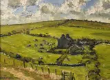 Porth by Keith Gardner, oil on board, sold Nov 2023