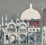 Untitled by Seiriol Davies, 2000, oil on board, sold Nov 2023