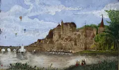 Untitled by Edward William Cooke, 1856, watercolour, sold Nov 2023