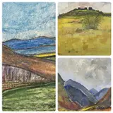 Llansteffan by Seiriol Davies, 1999, gouache, offered Nov 2023