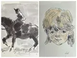 Greeting cards / promotional cards / prints x by Kyffin Williams, print (other), sold Nov 2023
