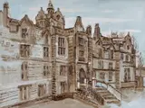 Denbigh by Fred Yates, oil on board, sold Nov 2023