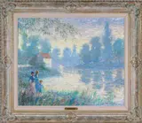 Evening by the Lake by Jeanette Leuers, oil on canvas, sold Nov 2023