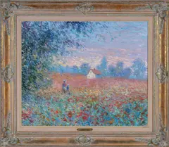 Poppies at Dusk by Jeanette Leuers, oil on canvas, sold Nov 2023