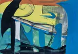 Untitled by Peter Lanyon, gouache, sold Nov 2023