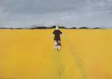 Girl in a Rape Field by John Knapp-Fisher limited edition, print, sold Nov 2023