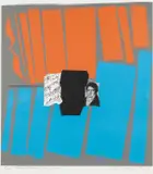 Major, Minor, Orange, Blue by Ceri Richards limited edition, screenprint, sold Nov 2023
