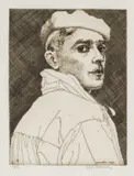 1994 - entitled verso by Edgar Holloway limited edition, etching, sold Nov 2023