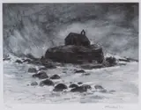 Aberffraw, Ynys Mon (Anglesey), fully signed in pencil, 37 x 50cmsProvenance: private collection CardiffComments: framed and glazed, ready to hang by Kyffin Williams Ra limited edition, lithograph, sold Nov 2023