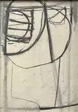 Tide Disorder, November 1991 by Peter Joyce, charcoal on board, sold Oct 2023
