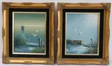 The lighthouse by Philip Sandee, oil on board, sold Feb 2023