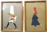 Each annotated by T. George, gouache, sold Dec 2022