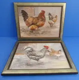 Brown Hen by Julia Cox, oil on canvas, sold Aug 2022