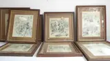 A set of eight late 19th century and later prints in oak frames: by Reginald Cleaver, print (other), sold Jul 2022