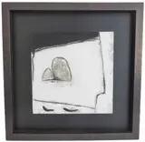 Black on White No. VI by Margrit Clegg, mixed media, sold Jun 2022