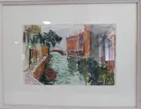 Venice, Stormy Day by George Douglas Haig, mixed media, sold Jun 2022