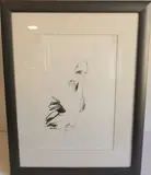 Attrib. to (Irish Contemporary) - Female figure study, graphite, initialled ( by Mary Theresa Keown, drawing, sold Jun 2022