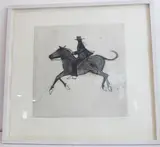 Bandit by Kate Boxer, etching, sold Jun 2022