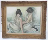Harmony by Caroline Elkington, oil on canvas, sold May 2022