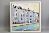 Lilac sunset by Camilla Dowse, acrylic on board, sold Aug 2020