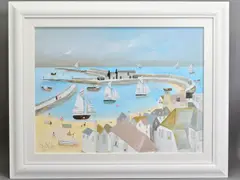 Roof top vista by Lucy Young, oil on canvas, sold Aug 2020