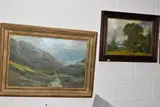 a Welsh Valley landscape, signed bottom right, oil on canvas, by Ieuan Meirion Pugh, 1998, oil on canvas, sold Aug 2020