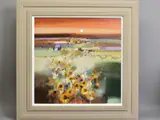 Sunflowers by Emma S Davis R.S.W. P.A.I, mixed media on board, sold Aug 2020