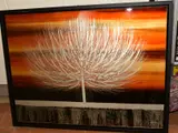 Sunset gold iv by Nakisa Seika, oil on board, sold Aug 2020