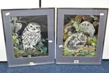 Hedgehogs by Liz Garnett-Orme, 1978, gouache and ink, sold Aug 2020