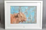 Highland profile by James Bartholomew R.S.M.A., pastel on paper, sold Aug 2020