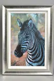 Young zebra by Rolf Harris, print, sold Aug 2020