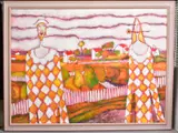 SUMMER PICNIC' two lovers on their way to a romantic liaison by Harry Bilson, oil on canvas, offered Aug 2020