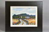 A Welsh rural setting by David Barnes, oil on board, sold Aug 2020