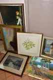 etc, to include a pair of Auguste Lafitte Aquatint etchings, signed to lower by Paintings And Prints, watercolour, offered Aug 2020