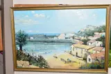 A Continental harbour by Ron Humphries, 1976, oil on canvas, offered Aug 2020