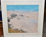 SOUTHWEST MORNING' a coastal landscape by James Bartholomew R.S.M.A., pastel on paper, sold Aug 2020