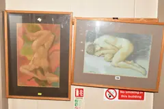 Autumn' and 'summer by Ken Symonds, pastel on paper, sold Aug 2020