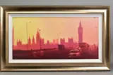Fifties rush hour by Rolf Harris, print, sold Aug 2020