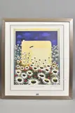 MOTHER AND DAUGHTER' a limited edition print of sheep surrounded by flowers 50/850 by Mackenzie Thorpe, print, sold Aug 2020