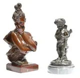 Acting Coy by Georges Van der Straeten, bronze, sold Jul 2019