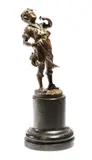 An early 20th century bronze figure of a cobbler by Victor Heinrich Seifert, bronze, sold Jul 2019