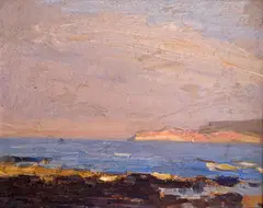 Evening glowSigned indistinctly by Mark Senior, 1912, Oil on panel, sold Jun 2019