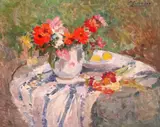 Untitled by Victor Simonin, Oil on board, sold Jun 2019