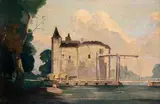 La Porte Croisée by Bertram Nicholls, 1935, Oil on canvas laid on panel, unframed, offered Jun 2019